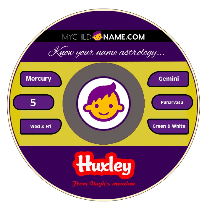 huxley name meaning