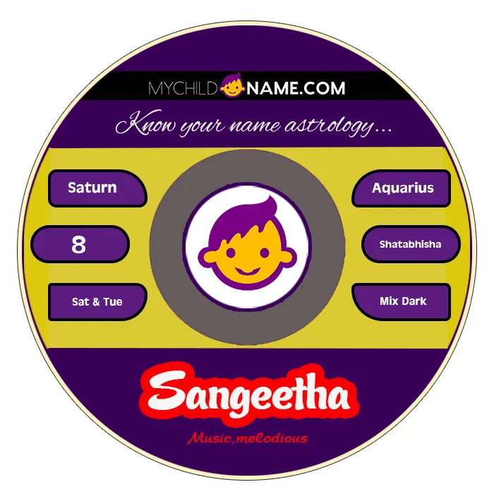 sangeetha name meaning